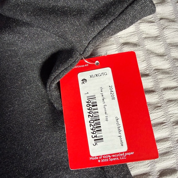 Spanx The Perfect Funnel Top Womens Size XL Charcoal Heather 20420R NWT - Picture 4 of 7